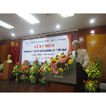 GS.TS Đậu Ngọc Hào - Q. Chủ tịch Hội Thú y Việt Nam đọc diễn văn kỷ niệm 