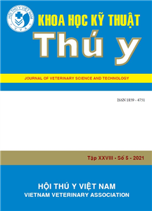 Tạp chí Khoa học kỹ thuật Thú y XXVIII số 5 - 2021