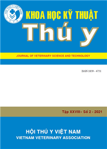 Tạp chí Khoa học kỹ thuật Thú y XXVIII số 2 -2021