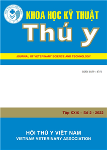 Tạp chí Khoa học kỹ thuật Thú y XXIX số 2 - 2022