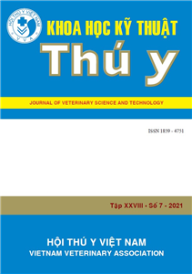 Tạp chí Khoa học kỹ thuật Thú y XXVIII số 7 - 2021